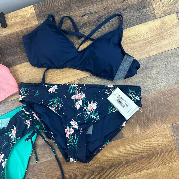 Carve Designs Bikini Bundle Swimsuit Set Size Large Floral Print - Picture 2 of 7